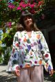 Kimono bawełniane w warzywny print