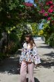 Kimono bawełniane w warzywny print