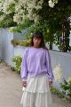 Bluza oversize fiołkowa
