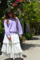 Bluza oversize fiołkowa