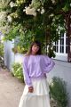 Bluza oversize fiołkowa