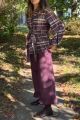 Koszula kimono w kratę z flaneli
