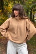 Bluza z wełną z zapięciem na zamek